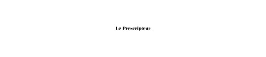 Poécile dans Le Prescripteur